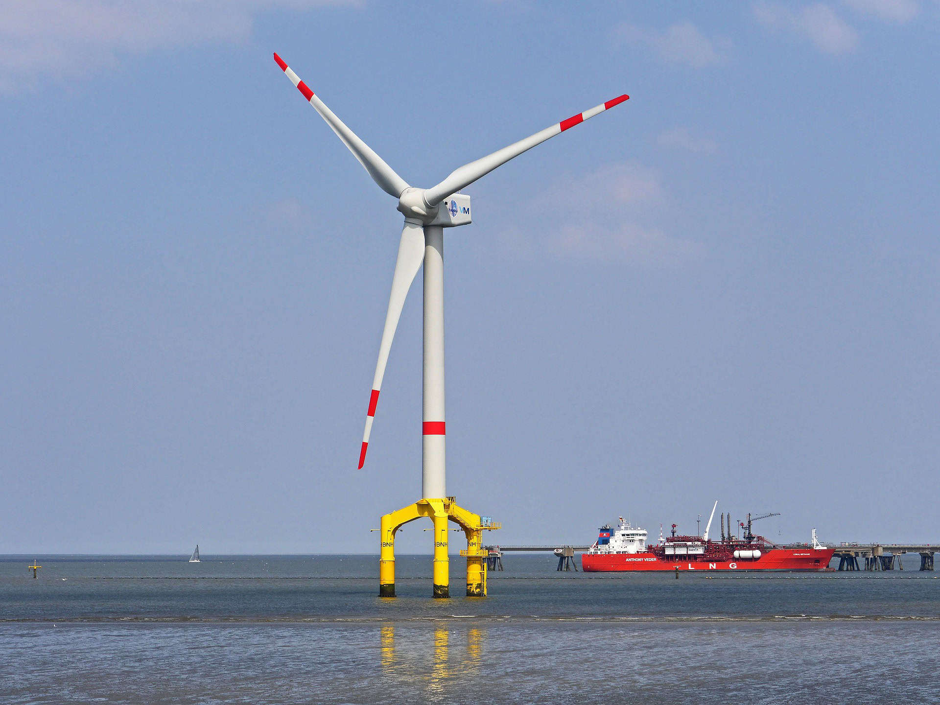 Windmolens op zee