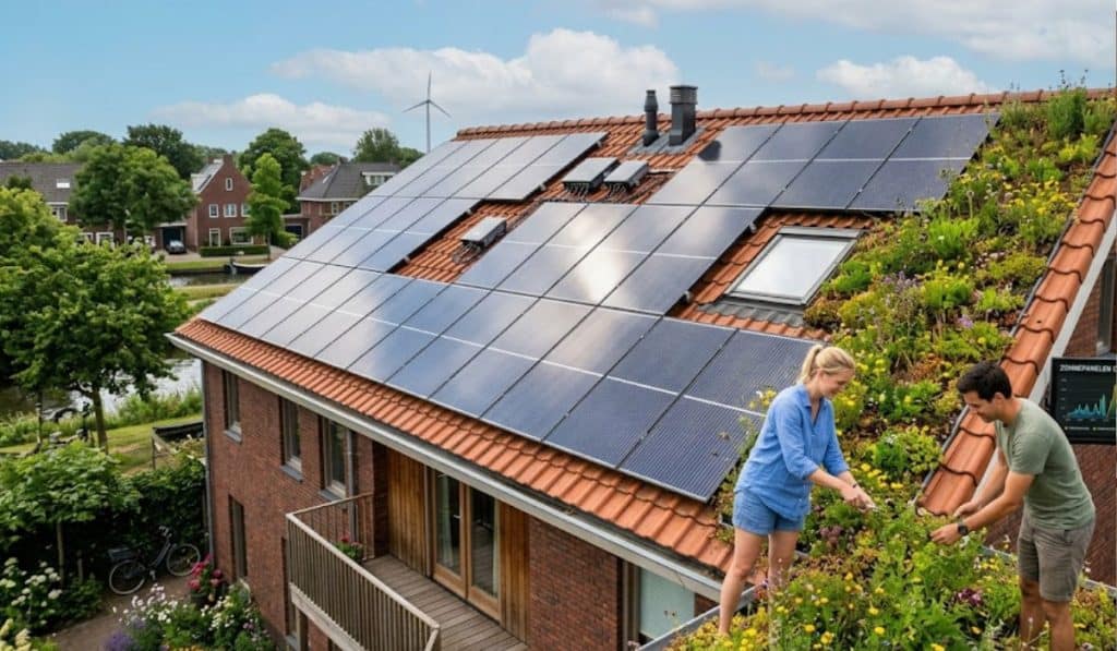 Zonnepanelen combineren