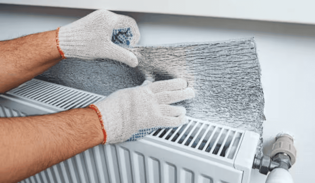 Radiatorfolie energiebesparing