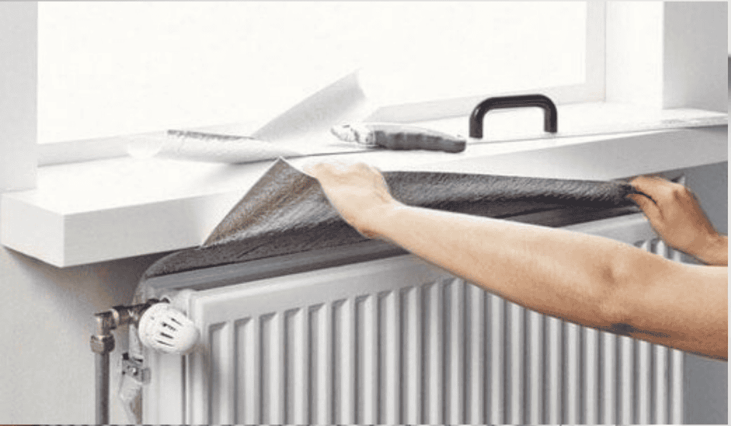 Radiatorfolie energiebesparing