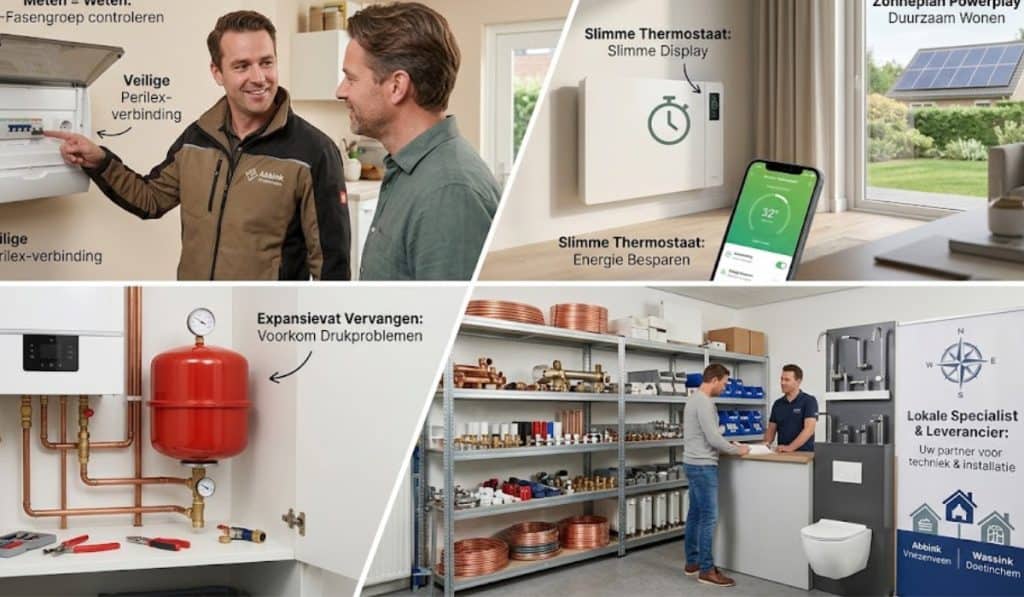 Slim verwarmen en veilig aansluiten in huis